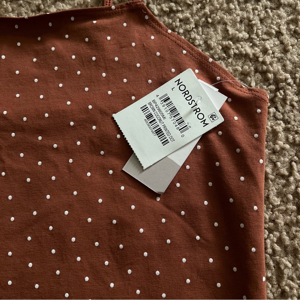 BP | Brown Polka Dot Mini Dress - Picture 4 of 11